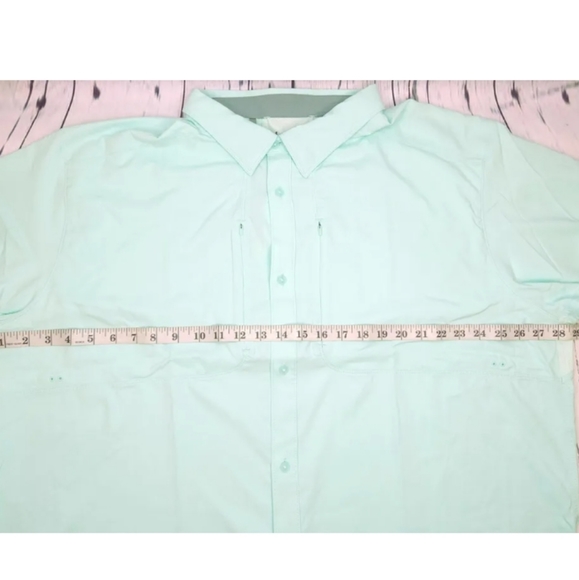 Under Armour Men's 3XL Tide Chaser 2.0 Fish Short Sleeve Aqua UPF 30+ Shirt - Picture 7 of 16
